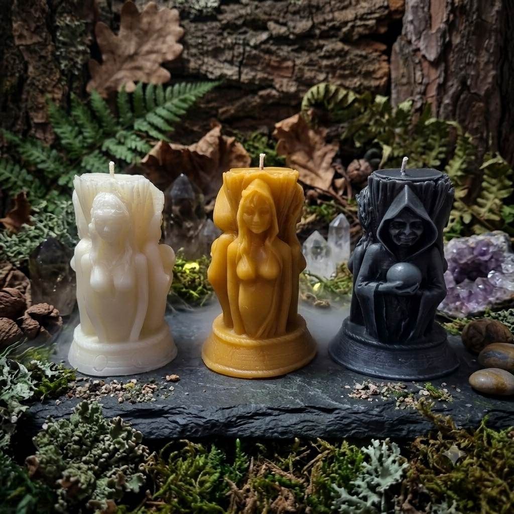 Triple Goddess Candle Pack - Shadow & Glow