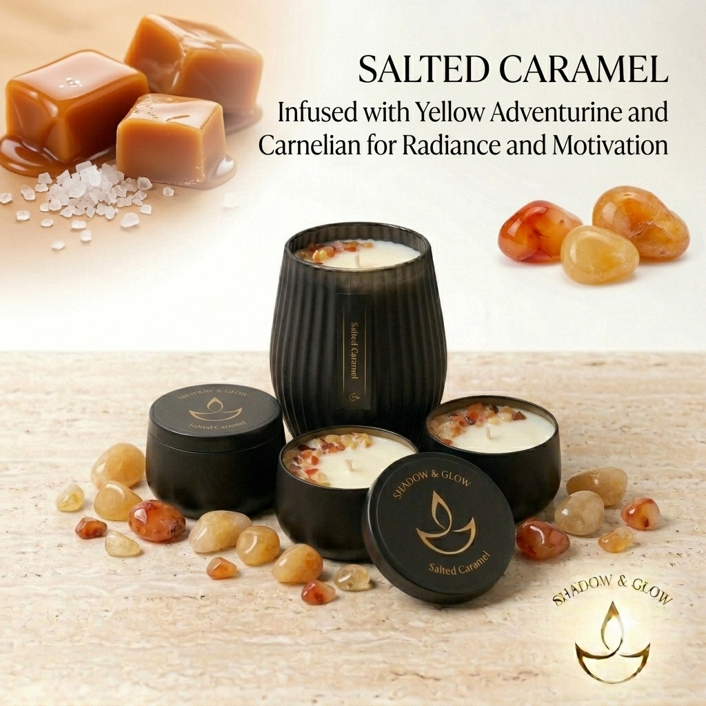 Candles with Crystal Chips - Shadow & Glow