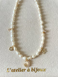 Pearl Charm Necklace - L'atelier `a bijoux