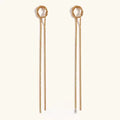 ALANI Minimal Gold Double Chain Dangle Earrings