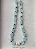 Aquamarine & Pearl Necklace