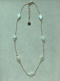 Diamond Pearl Chain Necklace - L'atelier `a bijoux