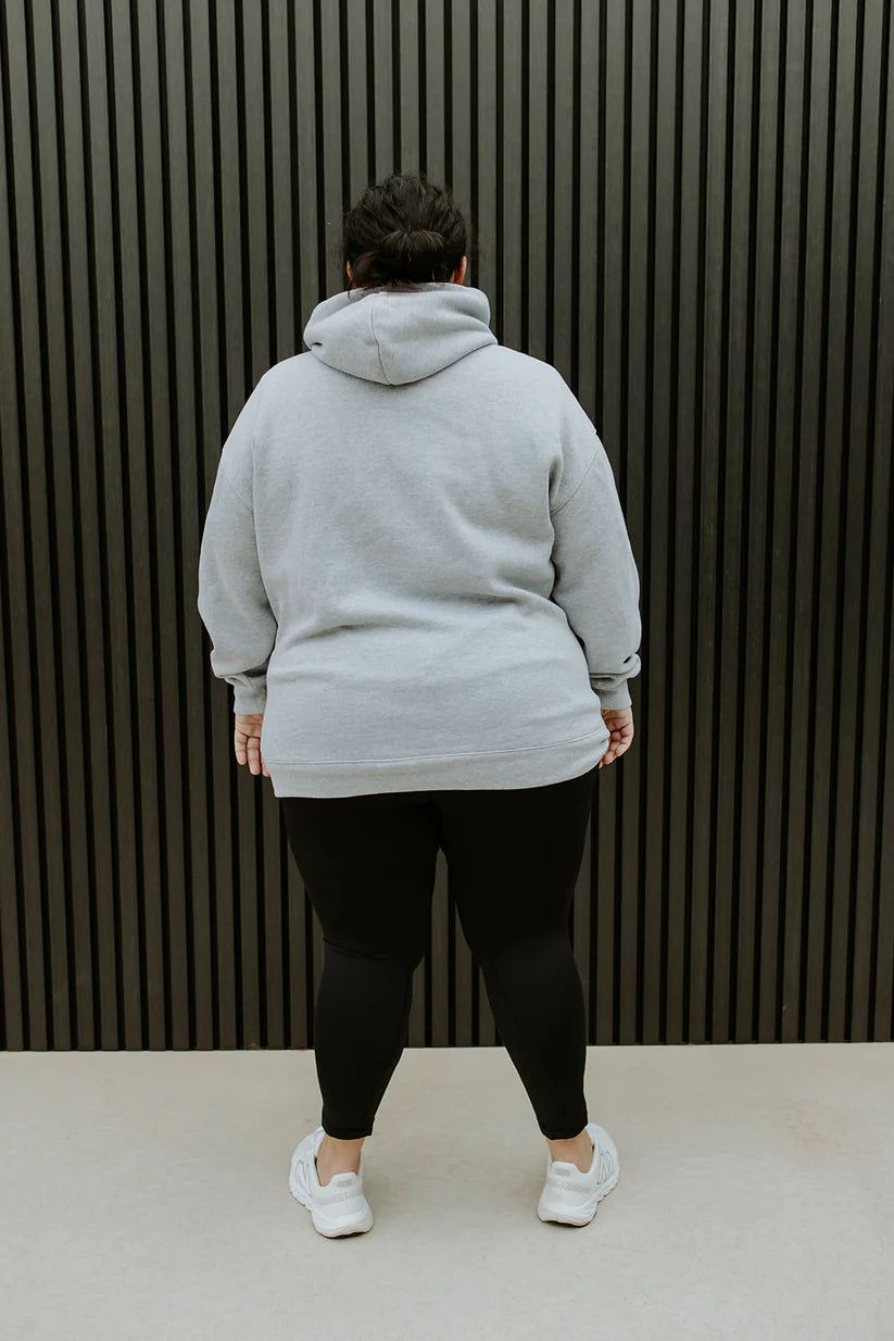 Hooded Jumper in Grey - The Harper Label