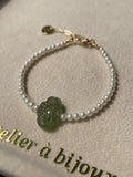 Pi Jade & Freshwater Pearl Bracelet