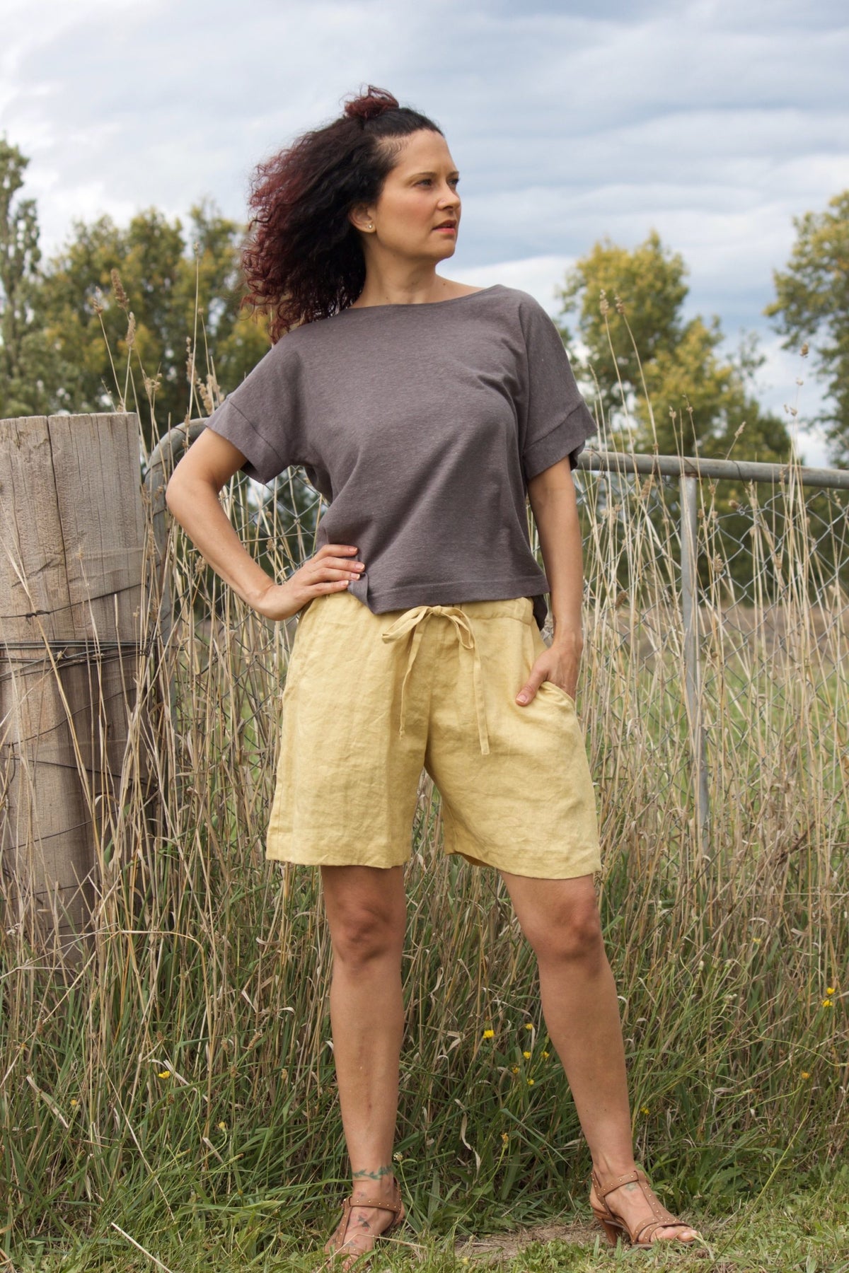 Linen tie waist shirts - Lillibella
